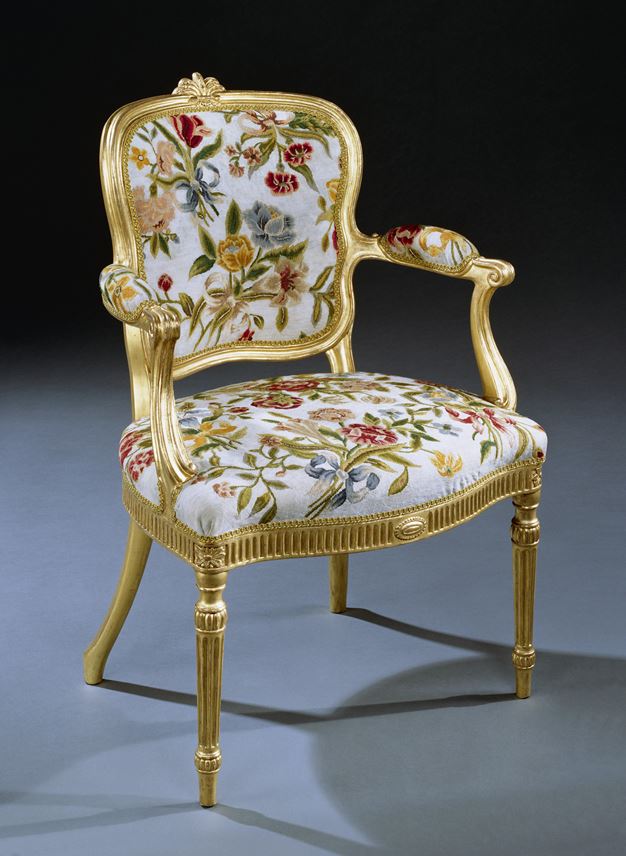 Thomas Chippendale - A PAIR OF GEORGE III GILTWOOD ARMCHAIRS | MasterArt